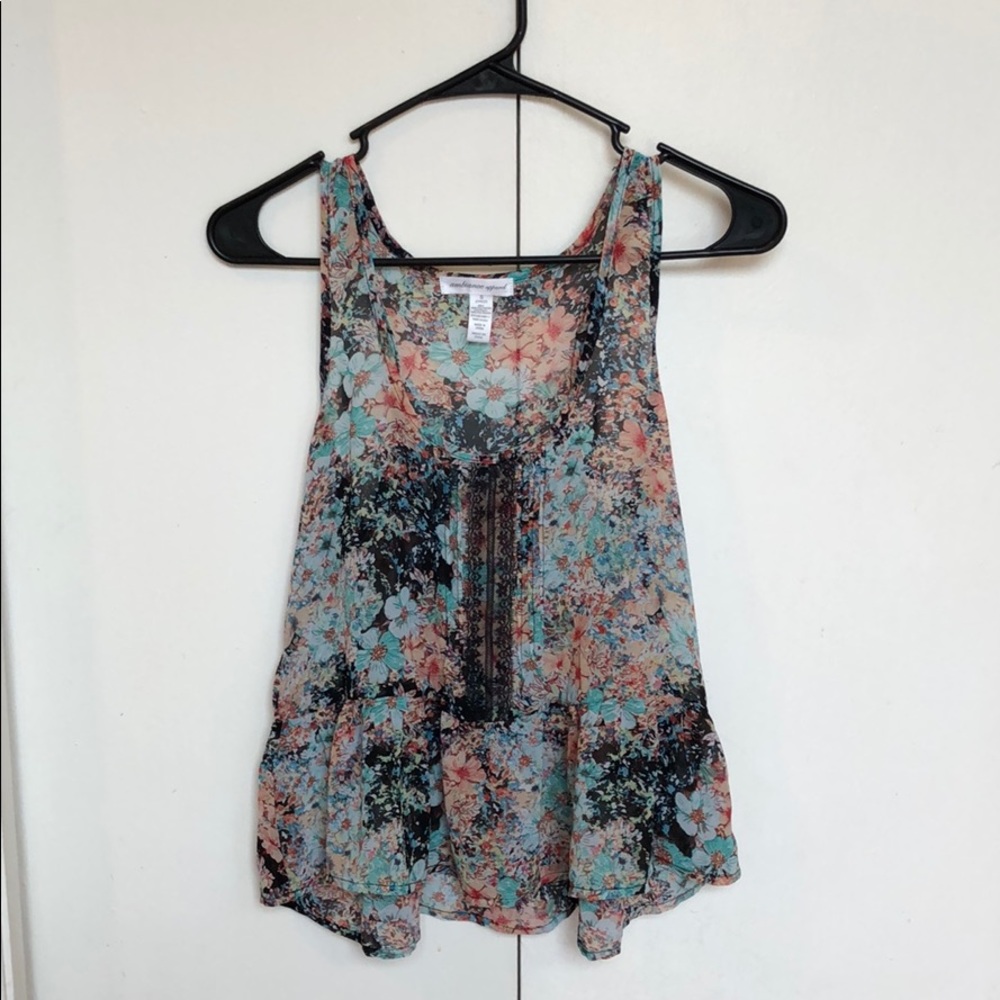 Floral tank top